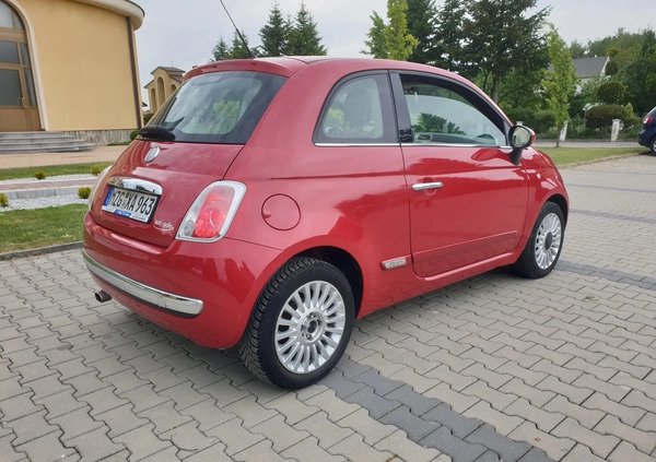 Fiat 500 cena 21900 przebieg: 110759, rok produkcji 2010 z Rzeszów małe 742